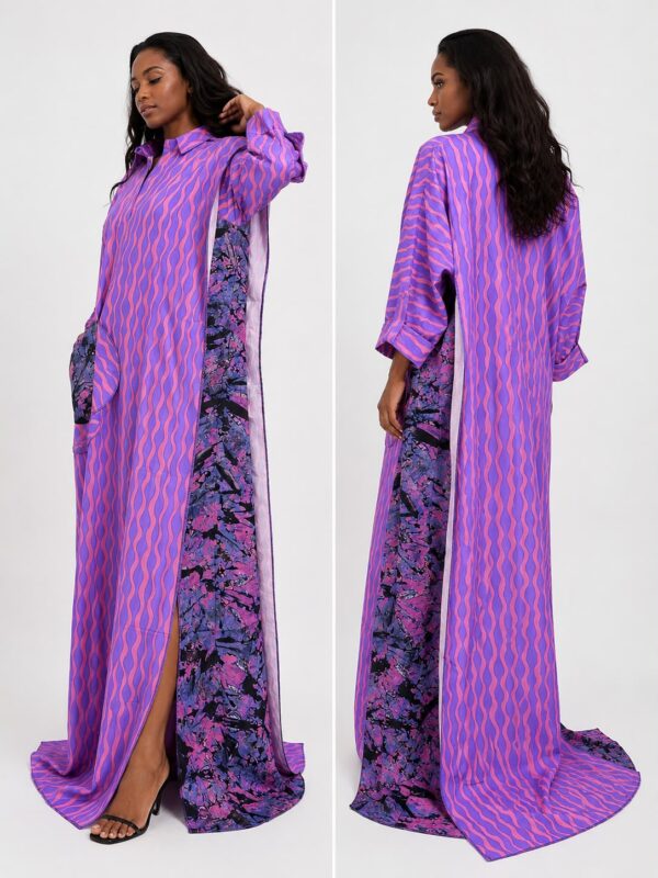 26 Elegant purple pattern play caftan